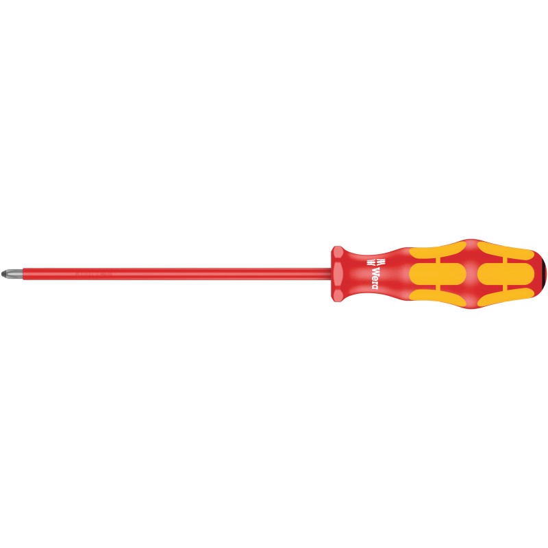 1 pcs - Wera Pozidriv Insulated Screwdriver, PZ1 Tip, 150 mm Blade, VDE/1000V, 248 mm Overall