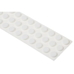1 Bag of 75 - RS PRO Cylindrical PUR Self Adhesive Feet, 9.5mm diameter x 3.2mm height