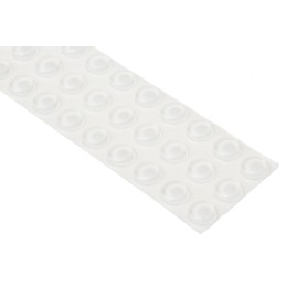 1 Bag of 75 - RS PRO Cylindrical PUR Self Adhesive Feet, 9.5mm diameter x 3.2mm height