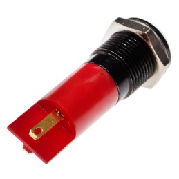 1 pcs - RS PRO Red Panel Mount Indicator, 14mm Mounting Hole Size, Solder Tab Termination