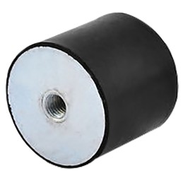 1 Bag of 8 - RS PRO M4 Anti Vibration Mount, Female Buffer Foot with 9.9kg Compression Load