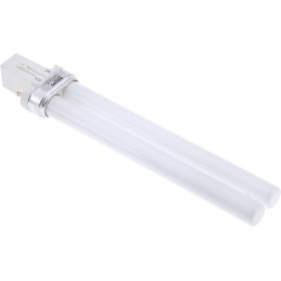 1 pcs - G23 Twin Tube Shape CFL Bulb, 9 W, 2700K, Warm White Colour Tone