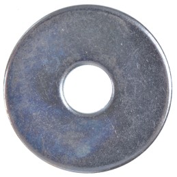 1 Bag of 100 - Bright Zinc Plated Steel Mudguard Washers, M8