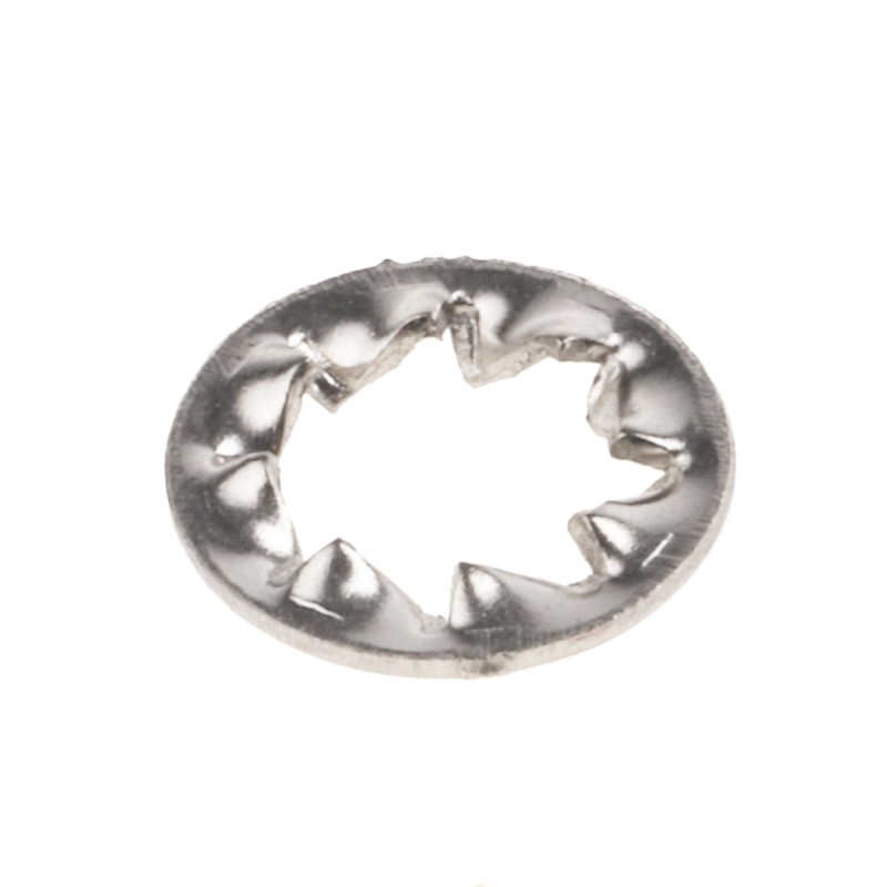 1 Bag of 100 - A4 316 Stainless Steel Internal Tooth Shakeproof Washer, M4, DIN 6798J