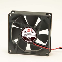 1 pcs - RS PRO Axial Fan, 12 V dc, DC Operation, 68m³/h, 1.8W, 180mA Max, 80 x 80 x 25mm