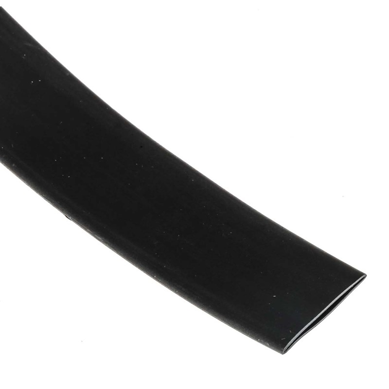 1 Reel of 6 M - RS PRO Heat Shrink Tubing, Black 12.7mm Sleeve Dia. x 6m Length 2:1 Ratio