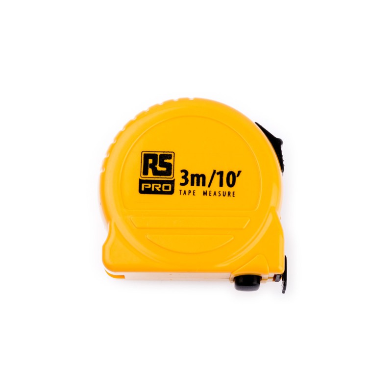 1 pcs - RS PRO 3m Tape Measure, Metric & Imperial