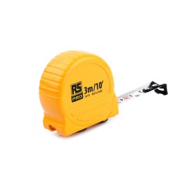 1 pcs - RS PRO 3m Tape Measure, Metric & Imperial
