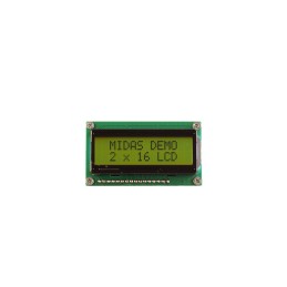 1 pcs - Midas MC21605H6W-SPTLY3.3-V2 LCD LCD Display, 2 Rows by 16 Characters
