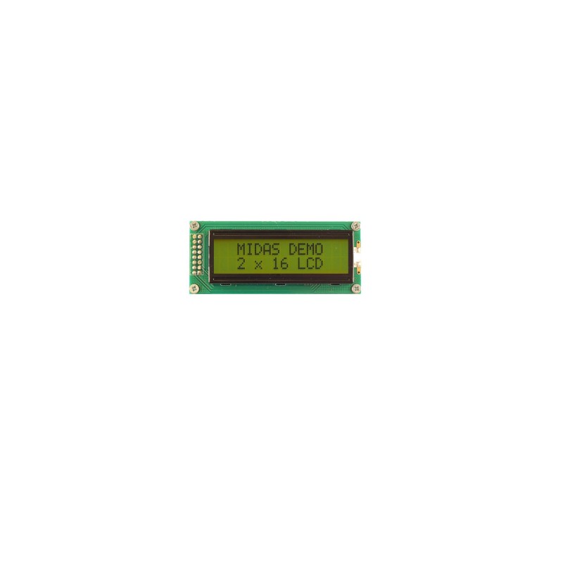 1 pcs - Midas MC21605B6W-SPTLY3.3-V2 LCD LCD Display, 2 Rows by 16 Characters