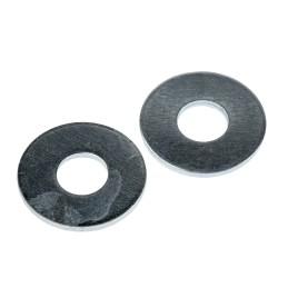 1 Bag of 100 - Bright Zinc Plated Steel Plain Washers, M8, BS 4320