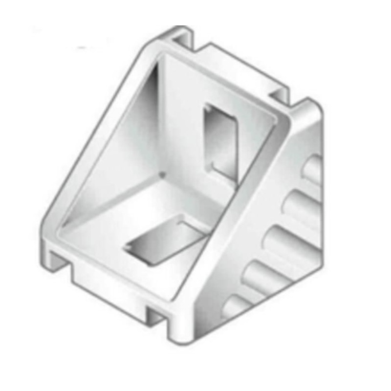 1 Box of 100 - Bosch Rexroth M6 Angle Bracket Connecting Component, Strut Profile 30 mm, Groove Size 8mm