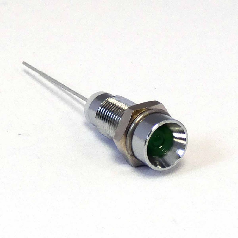 1 pcs - CML Innovative Technologies 1903X00X Series Green Panel Mount Indicator, 2.2V, 6mm Mounting Hole Size, IP40