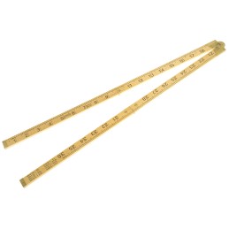 1 pcs - Sybren 1m Wood Imperial, Metric Folding Ruler