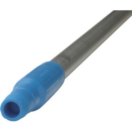 1 pcs - Vikan Blue Anodised Aluminium, Polypropylene Broom Handle, 1.51m, for use with Vikran Brooms, Vikran Squeegees
