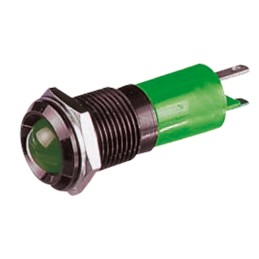 1 pcs - CML Innovative Technologies Green Panel Mount Indicator, 12V, 14mm Mounting Hole Size