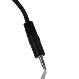 1 pcs - StarTech.com Male 3.5mm Stereo Jack to Female RCA x 2 Aux Cable, Black, 150mm