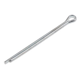 1 Bag of 100 - RS PRO 25.4mm Bright Zinc Plated Steel Split Pin, 1.6mm Diameter