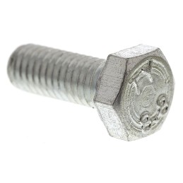 1 Bag of 100 - Zinc plated & clear Passivated Steel Hex, Hex Bolt, M6 x 16mm