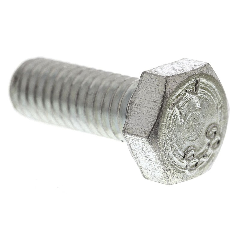 1 Bag of 100 - Zinc plated & clear Passivated Steel Hex, Hex Bolt, M6 x 16mm