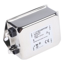 1 pcs - Schaffner, FN2030 10A 250 V ac/dc 400Hz, Chassis Mount EMI Filter, Fast-On, Single Phase