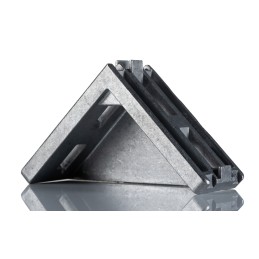 1 Box of 20 - Bosch Rexroth M8 Angle Bracket Connecting Component, Strut Profile 45 mm, Groove Size 10mm