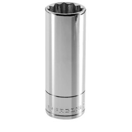 1 pcs - Facom 1/2 in Drive 11/16in Deep Socket, 12 point, 82.2 mm Overall Length