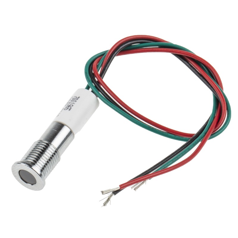 1 pcs - RS PRO Panel Mount Indicator, 24V dc, 8mm Mounting Hole Size, Lead Wires Termination, IP67