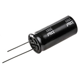 50 pcs - Panasonic 330μF Aluminium Electrolytic Capacitor 200V dc, Radial, Through Hole - EEUED2D331