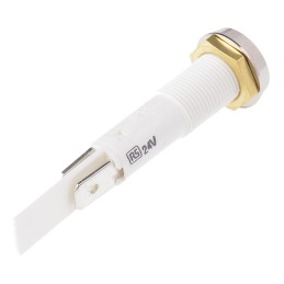 1 pcs - Arcolectric (Bulgin) Ltd Green Indicator, 24V, 10mm Mounting Hole Size