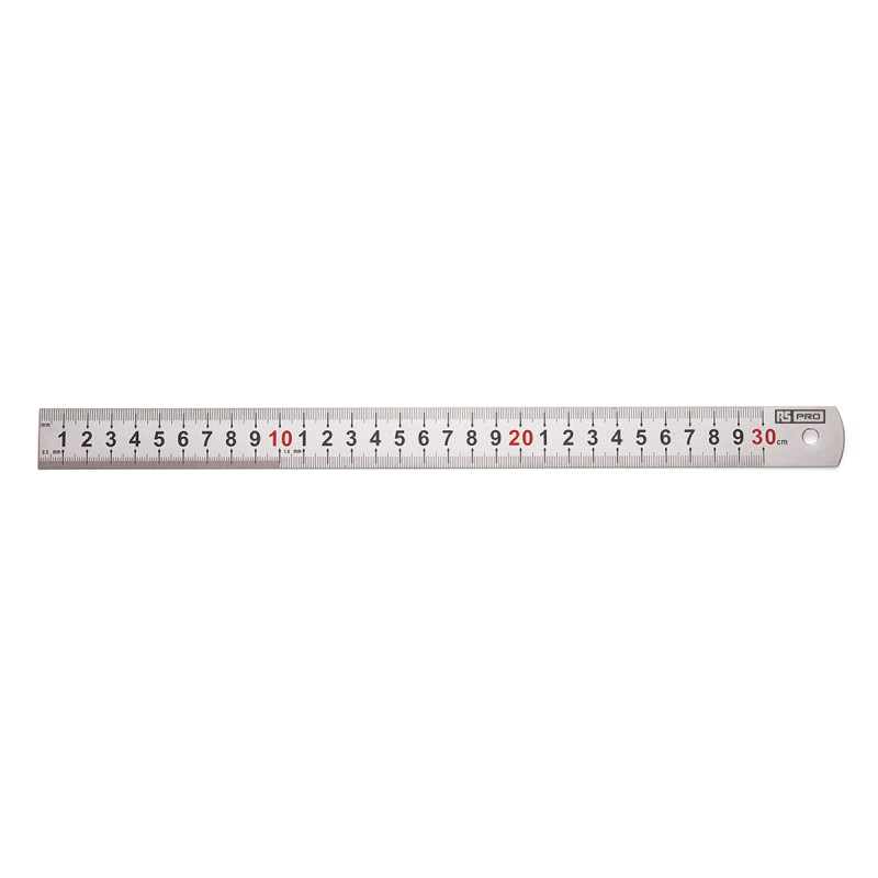 1 pcs - RS PRO 300mm Stainless Steel Metric Ruler