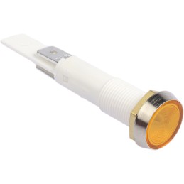 1 pcs - Arcolectric (Bulgin) Ltd Orange Neon Panel Mount Indicator, 230V ac, 10mm Mounting Hole Size