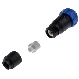 1 pcs - Bulgin Circular Connector, 10 Contacts, Cable Mount, Miniature Connector, Socket, Female, IP68, Buccaneer 400 Series