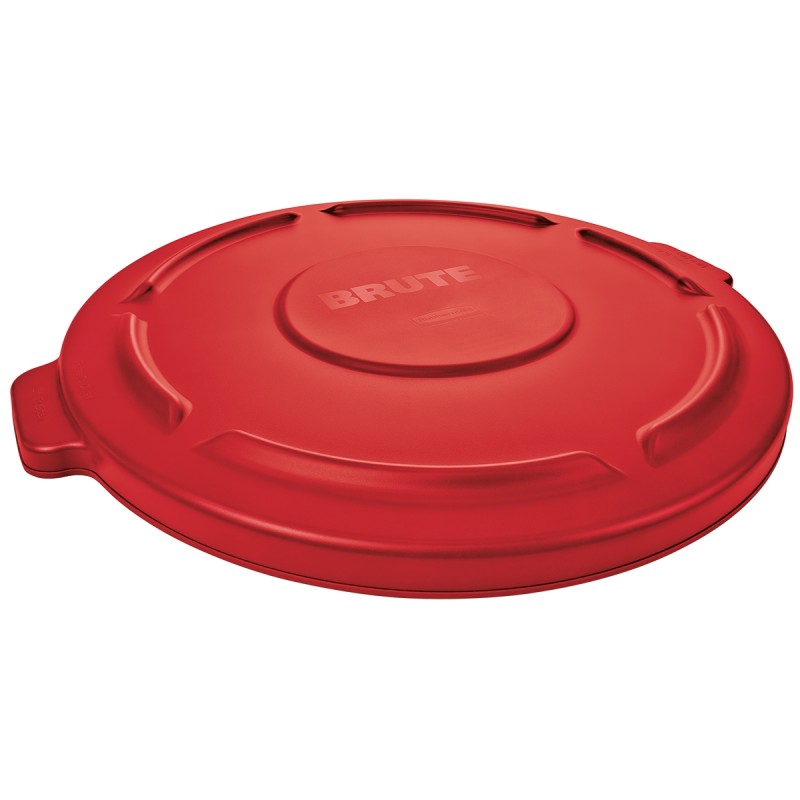 1 pcs - Rubbermaid Commercial Products 565mm Red PE Bin Lid for 121.1L BRUTE Container, 2632 BRUTE Containers, 41mm