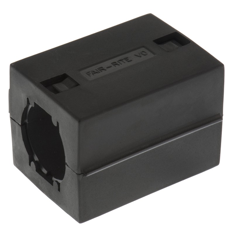 1 pcs - Fair-Rite Openable Ferrite Sleeve, 29.2 x 14.7 x 42mm, For EMI Suppression, Apertures: 1, Diameter 18.8mm
