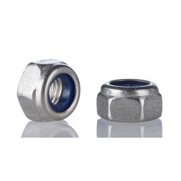 1 Bag of 100 - RS PRO, Bright Zinc Plated Steel Lock Nut, DIN 982, M10