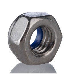 1 Bag of 100 - RS PRO, Bright Zinc Plated Steel Lock Nut, DIN 982, M10