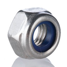 1 Bag of 100 - RS PRO, Bright Zinc Plated Steel Lock Nut, DIN 982, M10