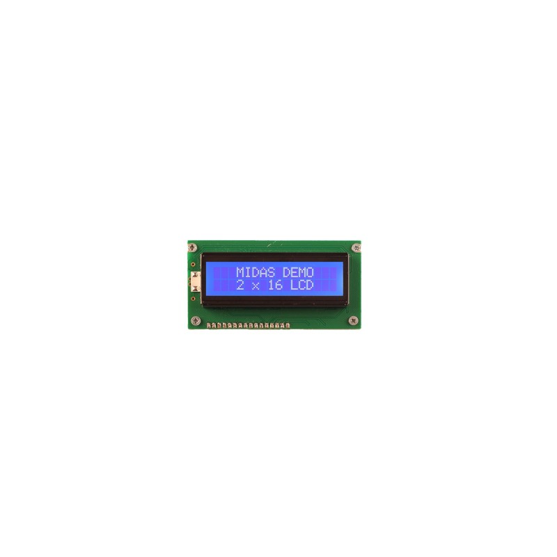 1 pcs - Midas MC21605A6W-BNMLW3.3-V2 LCD LCD Display, 2 Rows by 16 Characters
