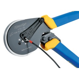 1 pcs - Klauke Hand Ratcheting Crimp Tool for Wire Ferrules, 0.08 - 16mm² Wire