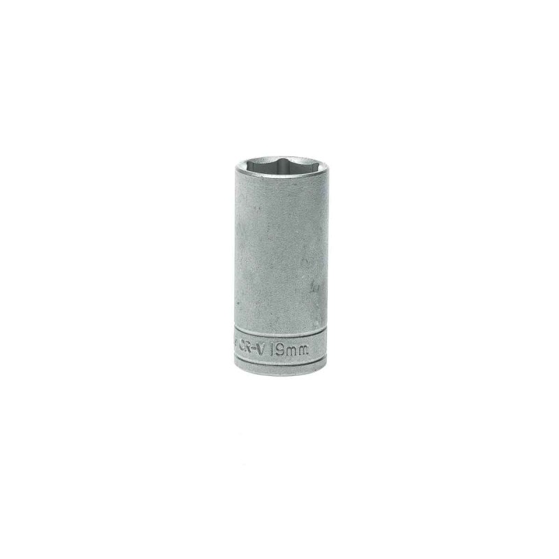 1 pcs - Teng Tools 3/8 in Drive 19mm Deep Socket, 6 point, 55 mm Overall Length