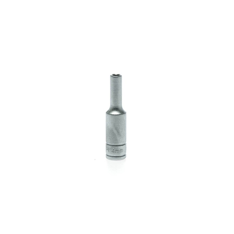 1 pcs - Teng Tools 1/4 in Drive 4mm Deep Socket, 6 point, 49.5 mm Overall Length