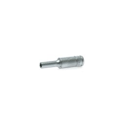 1 pcs - Teng Tools 1/4 in Drive 4mm Deep Socket, 6 point, 49.5 mm Overall Length
