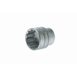 1 pcs - Teng Tools 1/2 in Drive 32mm Standard Socket, 12 point, 43 mm Overall Length