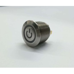 1 pcs - RS PRO Illuminated Push Button Switch, Momentary, Panel Mount, 16mm Cutout, SPST, Green LED, 36V dc, IP67