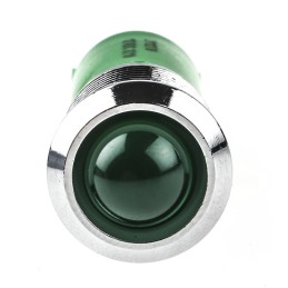 1 pcs - RS PRO Green Panel Mount Indicator, 12V dc, 14mm Mounting Hole Size, Solder Tab Termination