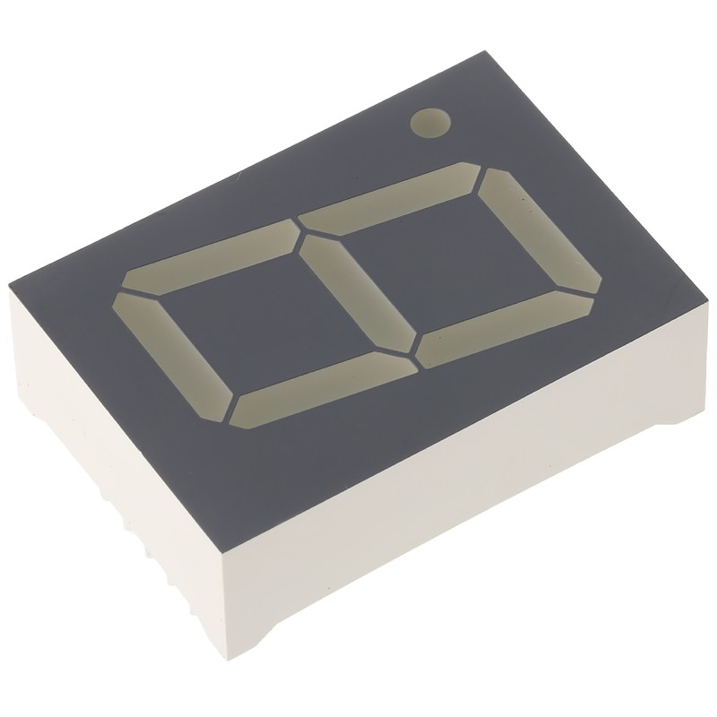 1 pcs - SA10-21EWA Kingbright 7-Segment LED Display, CA Red 23 mcd RH DP 25.4mm