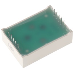 1 pcs - SA10-21EWA Kingbright 7-Segment LED Display, CA Red 23 mcd RH DP 25.4mm