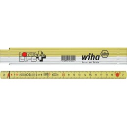 1 pcs - Wiha 2m Glass Fiber Reinforced Polyamide Imperial Folding Ruler