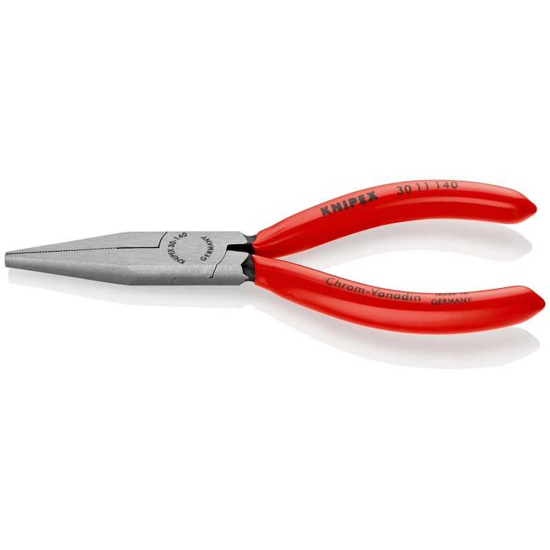 1 pcs - Knipex Flat Nose Pliers, 140 mm Overall, Flat, Straight Tip, 42mm Jaw